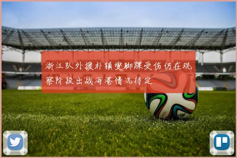 浙江队外援朴镇燮脚踝受伤仍在观察阶段出战海港情况待定